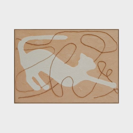 Dreaming Cat Low Poly 3D model for Unique Projects