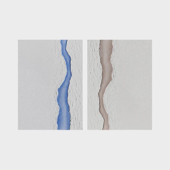 Stylish Flowing River and Desert Stream 3D Model Set