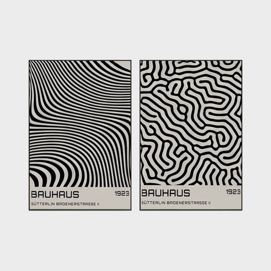 Bauhaus Poster 3D model