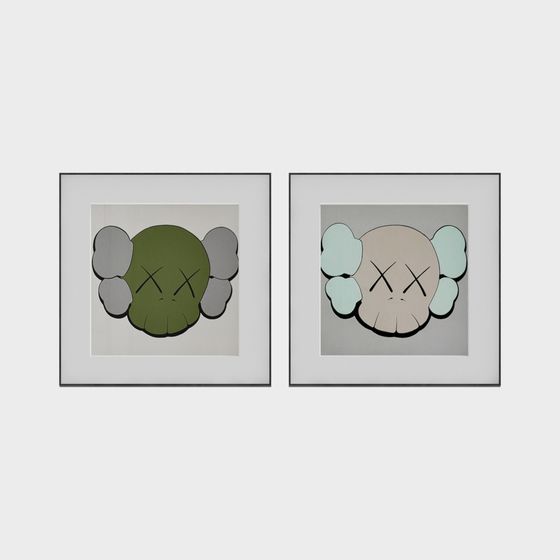 Kaws-Inspired Heads 3D Model