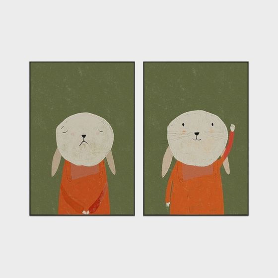 Cute Low-Poly Bunny 3D Models