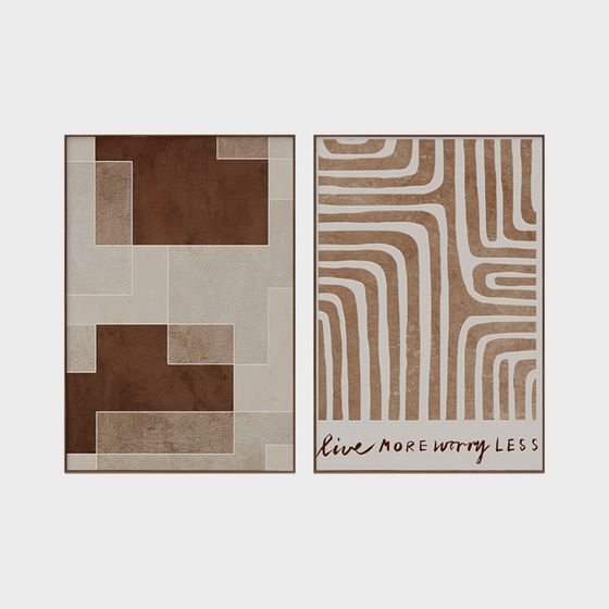 Abstract Frame Series 3D model for Modern Art