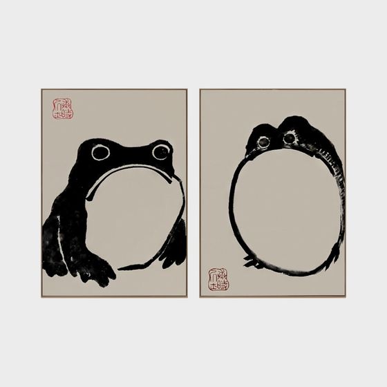 Ink Wash Frog 3D model for Creative Projects