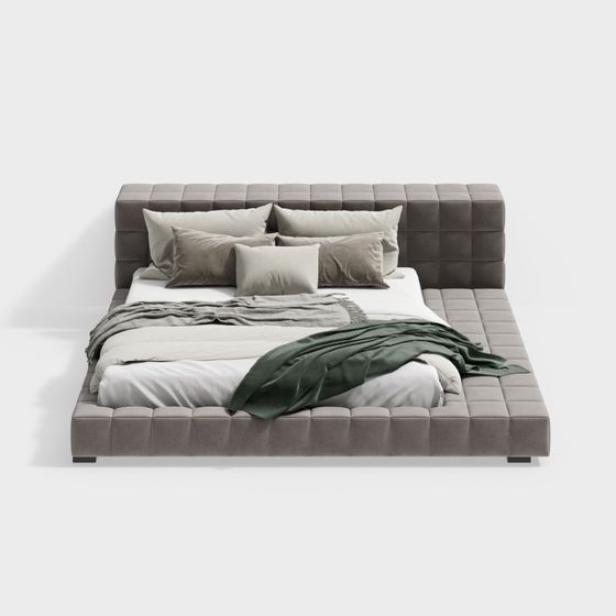 Urban Comfort Bed 3D Model Design