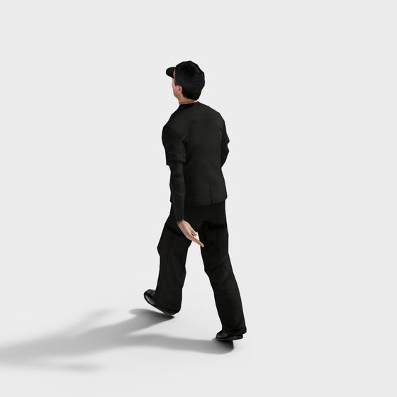 Stylish Low-Poly Urban Character 3D model