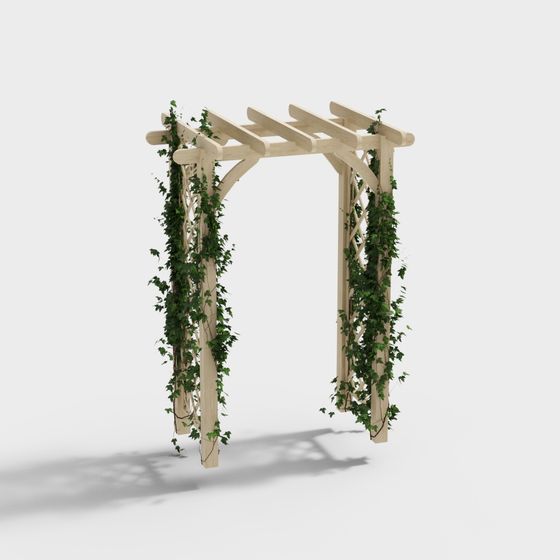 Lively Vine Arch 3D model