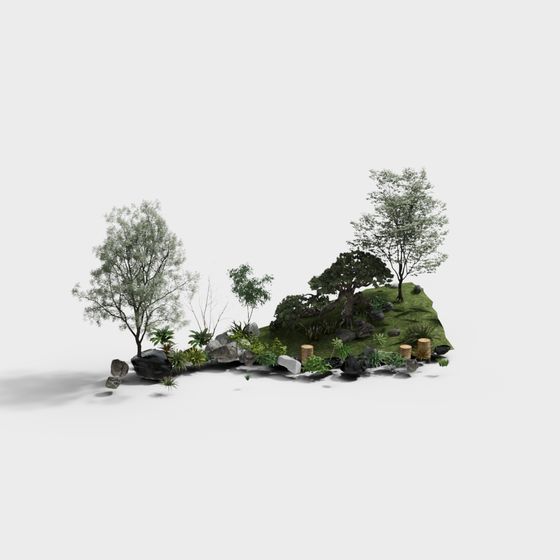Nature's Island 3D Model