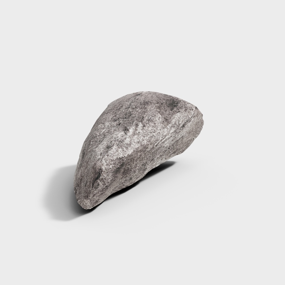 Realistic Low-Poly Mountain Rock 3D model