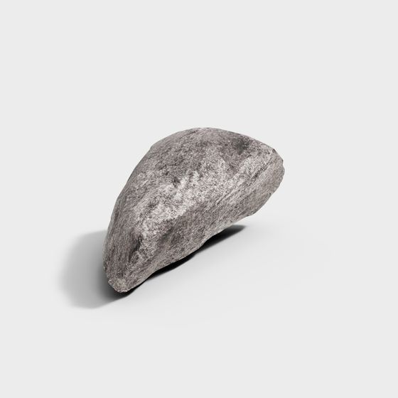 Realistic Low-Poly Mountain Rock 3D model