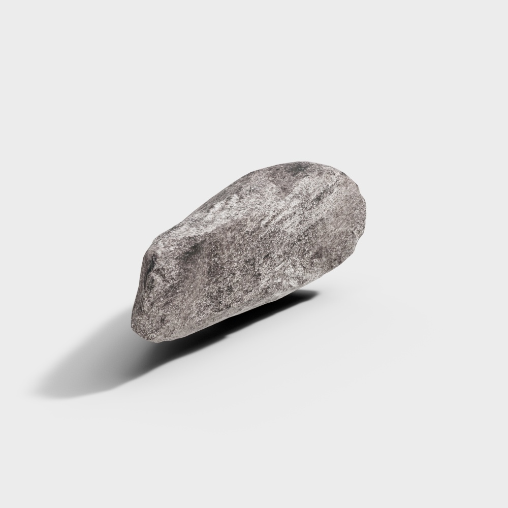 Low-Poly Mountain Rock 3D Model
