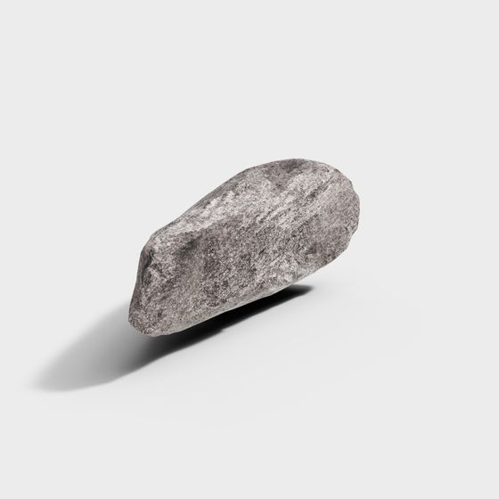 Low-Poly Mountain Rock 3D Model