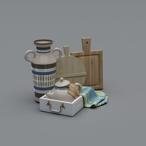 Cozy Kitchen Set 3D model