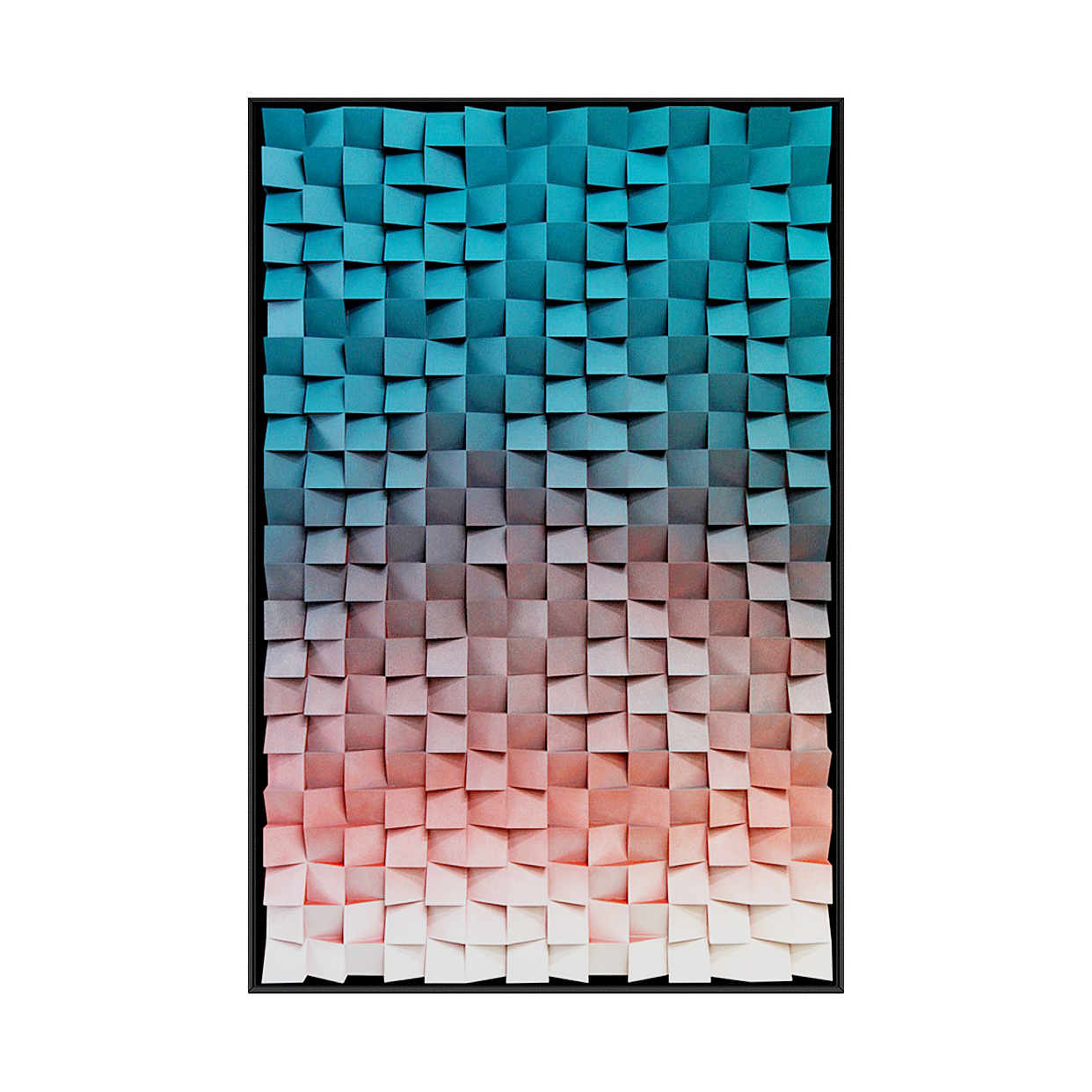 Abstract Geometric Puzzle 3D Model – Low-Poly Colorful Design