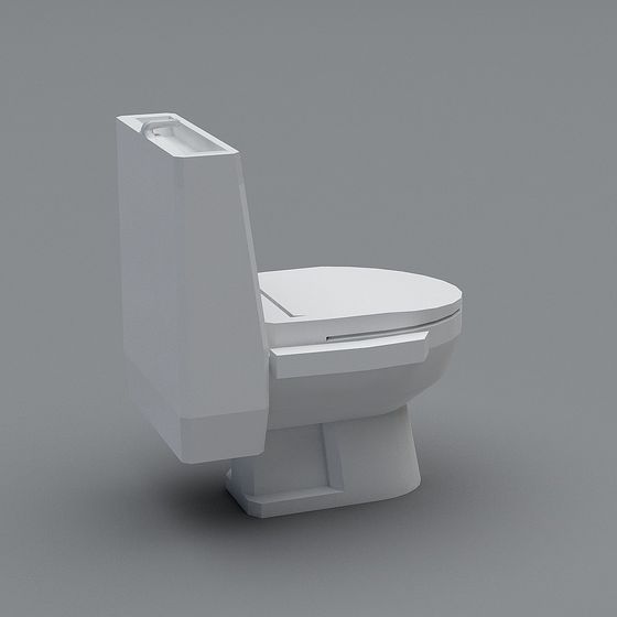 Urban Toiler 3D Model - Minimalist Design
