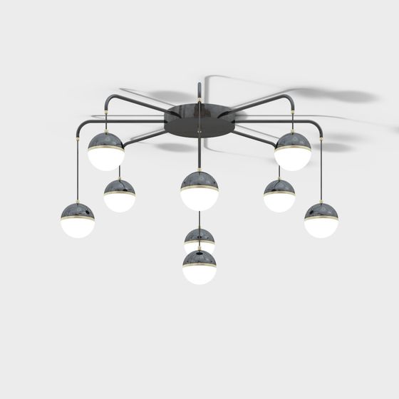 Starburst Chandelier 3D model