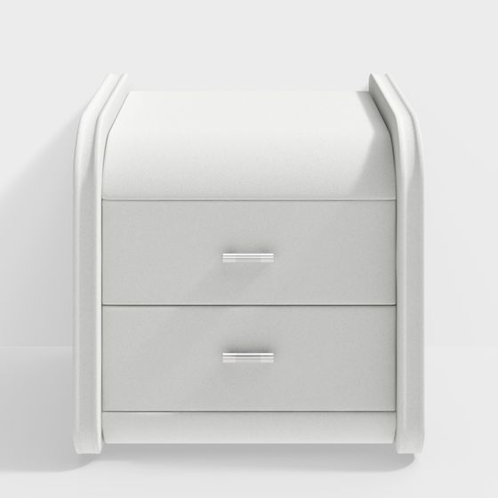 Modern Minimalist Bedside Table 3D model