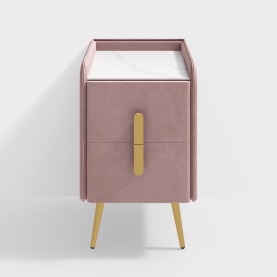 Elegant 3D Nightstand Model for Modern Interiors