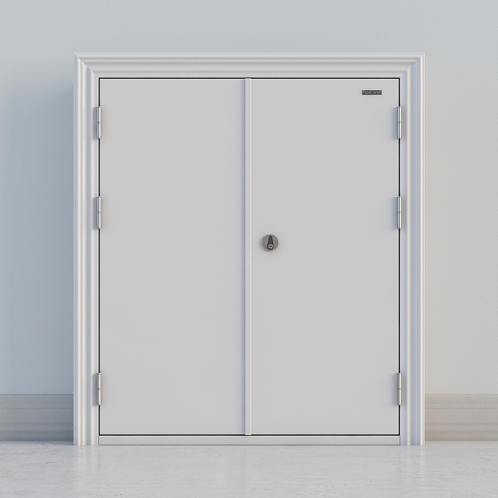 Sleek Low-Polygon High-Detail 3D Model Door