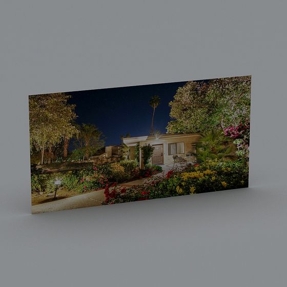 Charming California Cottage 3D model