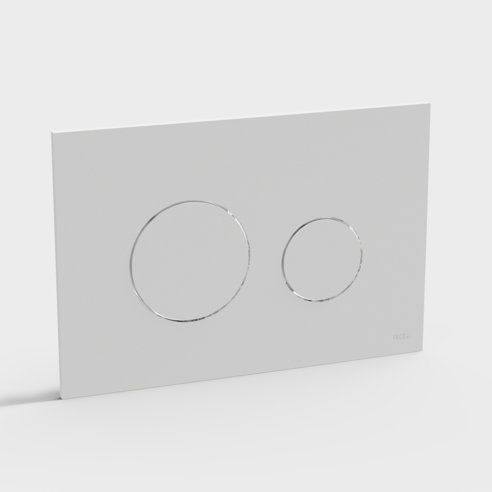 TECE-TECEloop series - flushing panel - TECEloop, easyfit, white panel