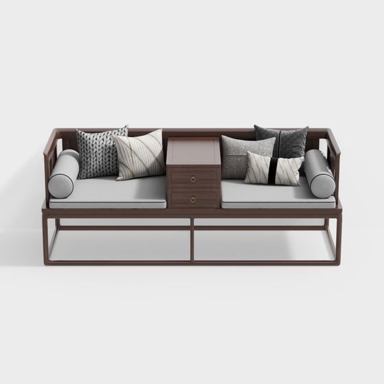 Minimalist 3D Sofa Model for Modern Living Spaces