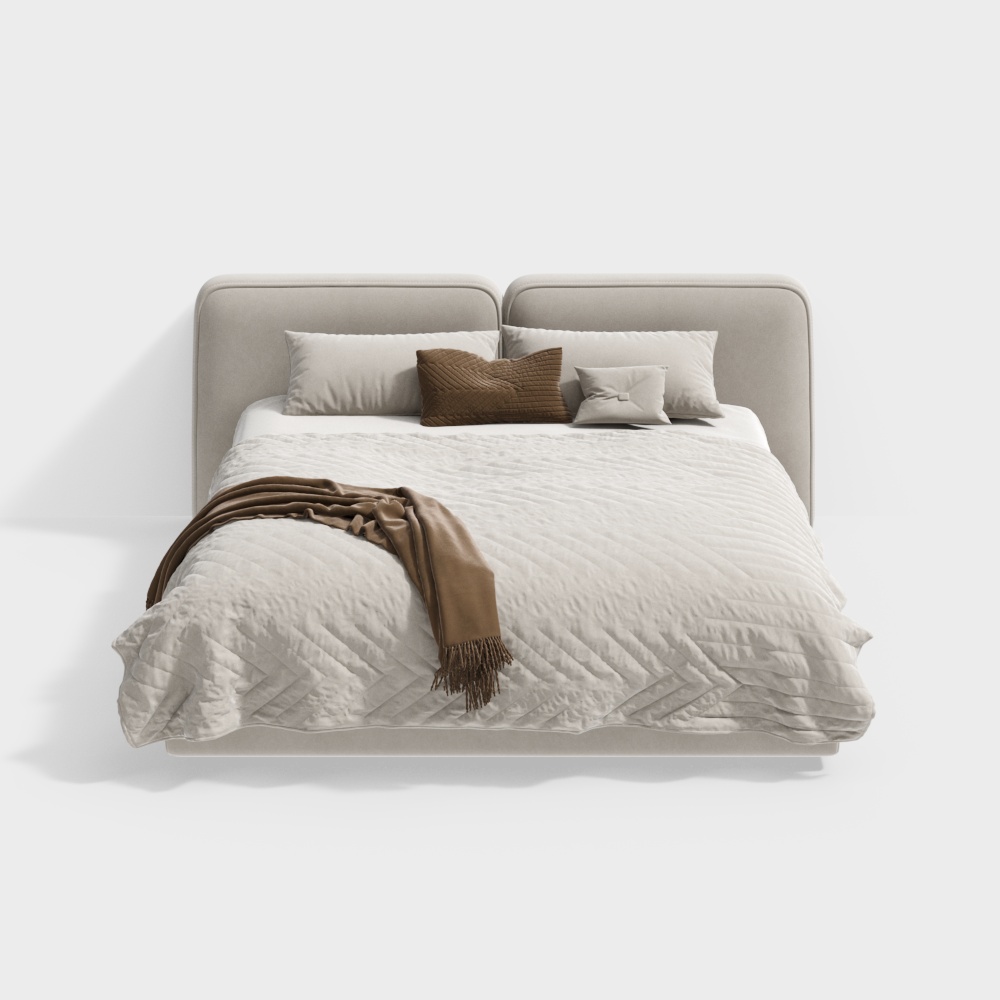 Wabi-sabi double bed