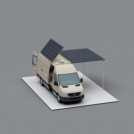 Mobile Energy Cabin 3D model for Urban Living