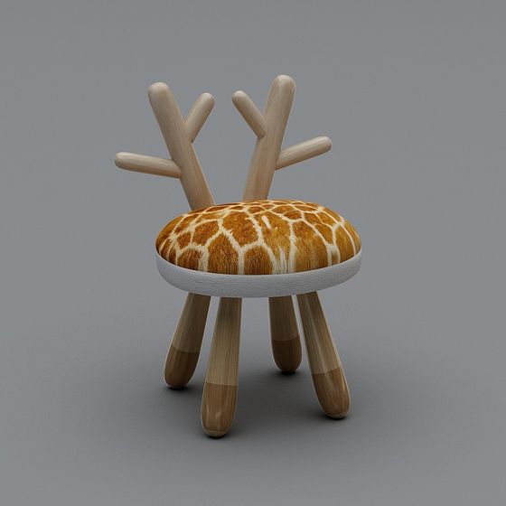 Charming Fantasy Stool 3D model for Creative Spaces