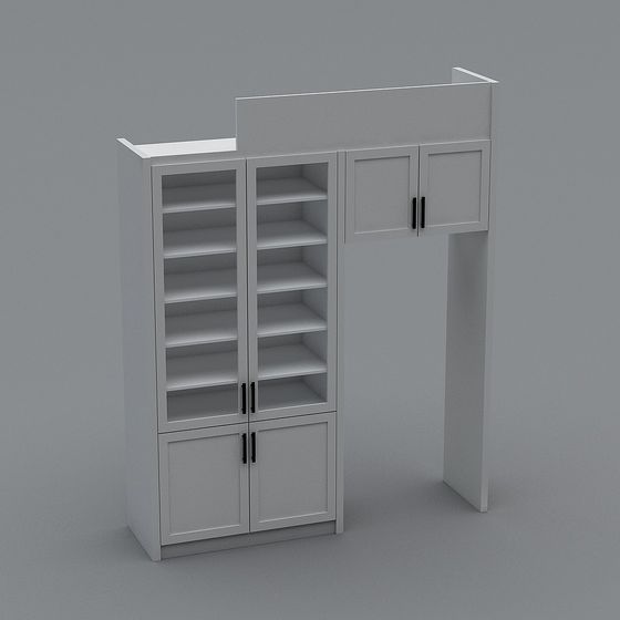 Urban Corner Bookshelf 3D model