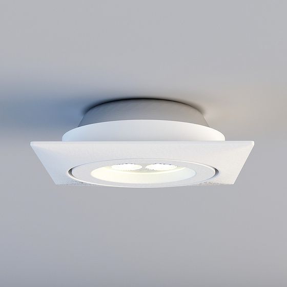 Minimalist Embedded Light Fixture 3D model