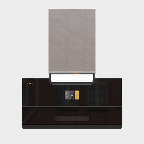 Stylish Low-Poly Kitchen Hood 3D model for Modern Interiors