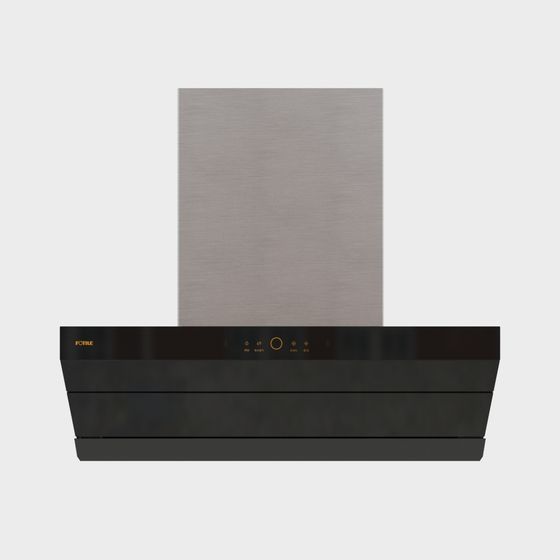Stylish Stainless Steel Range Hood 3D model