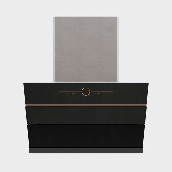Sleek 3D Kitchen Range Hood Model