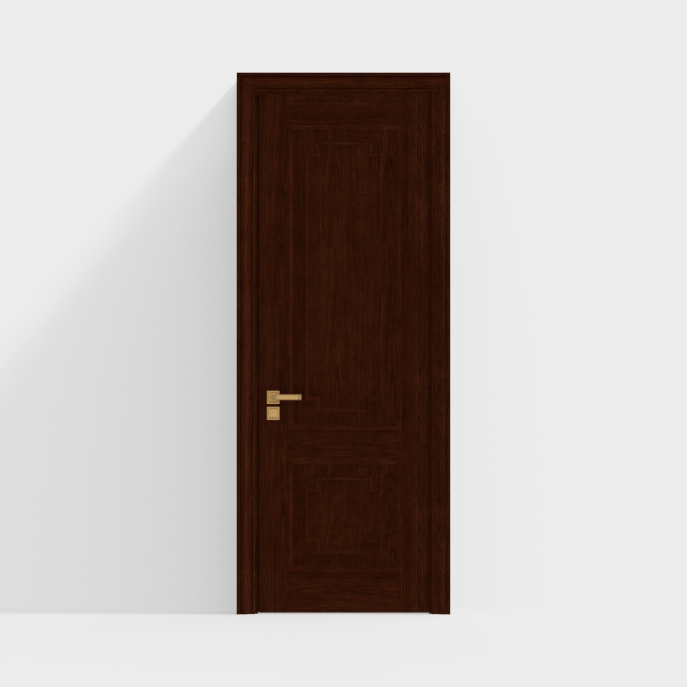 Classic Wooden Door 3D model