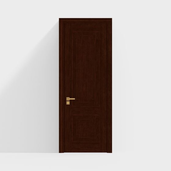 Classic Wooden Door 3D model