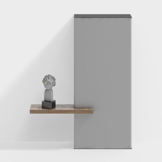 Minimalist Shelf 3D model for Modern Design