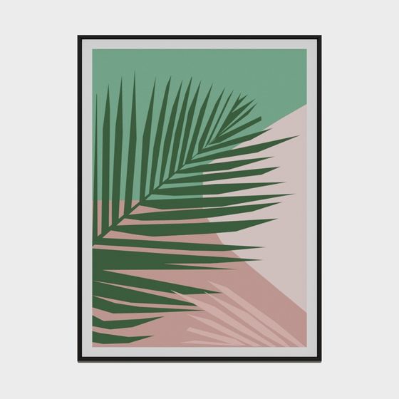 Palm Leaf Art 3D model