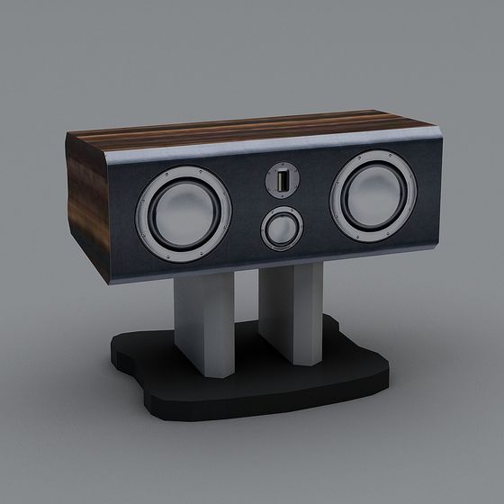 Modern Low-Poly Speaker 3D model for Creative Projects