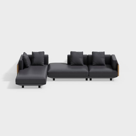 Moderne minimalistische elegante Reihe clj-cx-cm2105 Einzelarmlehne Einzel armlose Liege Liegesofa