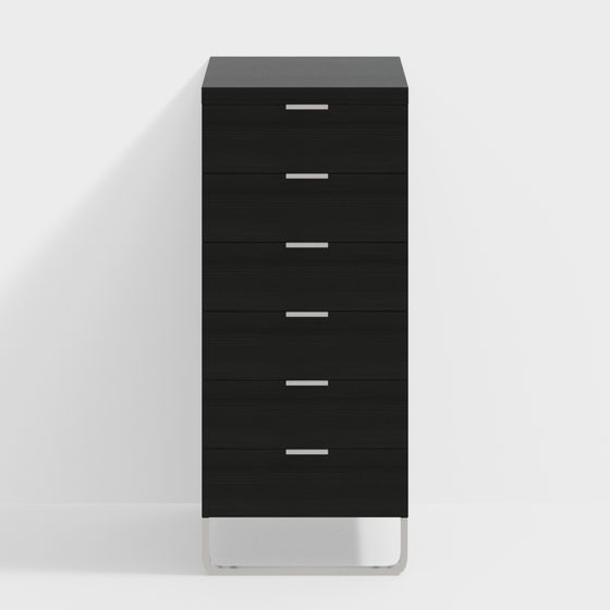 Stylish Urban Storage Cabinet 3D model