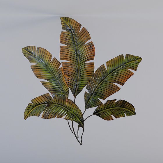 Lively Low-Poly Banana Leaf 3D model for Creative Projects