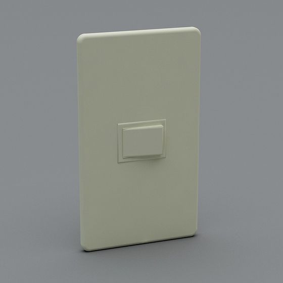Gray Switch 3D Model for Modern Electrical Solutions