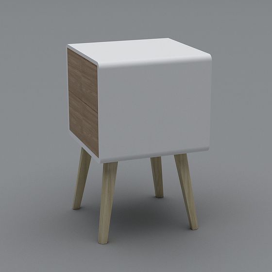 Minimalist Side Table 3D model for Modern Spaces