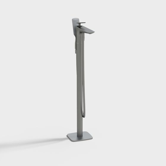 Sleek Minimalist Floor Lamp 3D model
