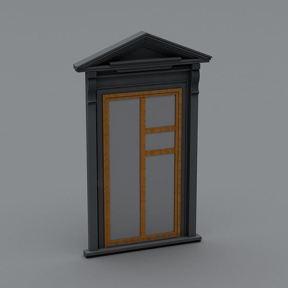 Classic Porch 3D model with Timeless Design