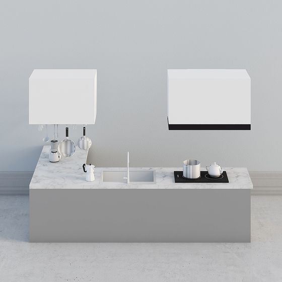 Urban Kitchen Island 3D model