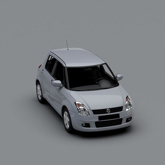 Low-Polygon Small Car 3D model for Creative Projects