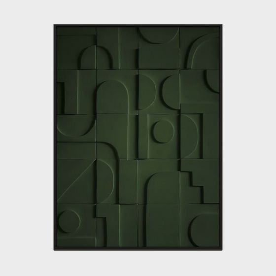 Décoration d'artisan dragon - Collection abstraite nordique simple - Peinture décorative rectangulaire - 254