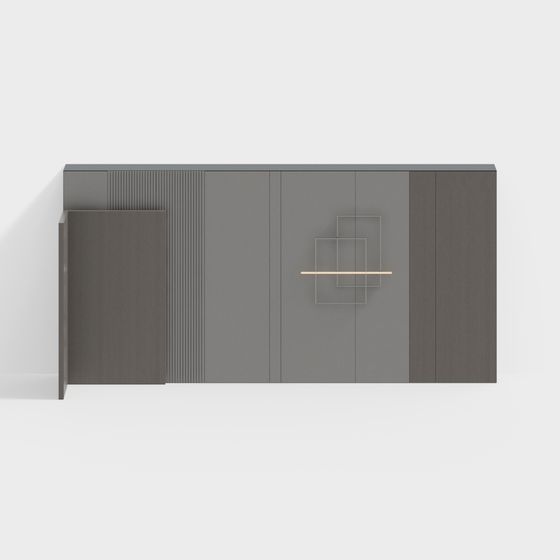 Minimalist Storage Cabinet 3D Model