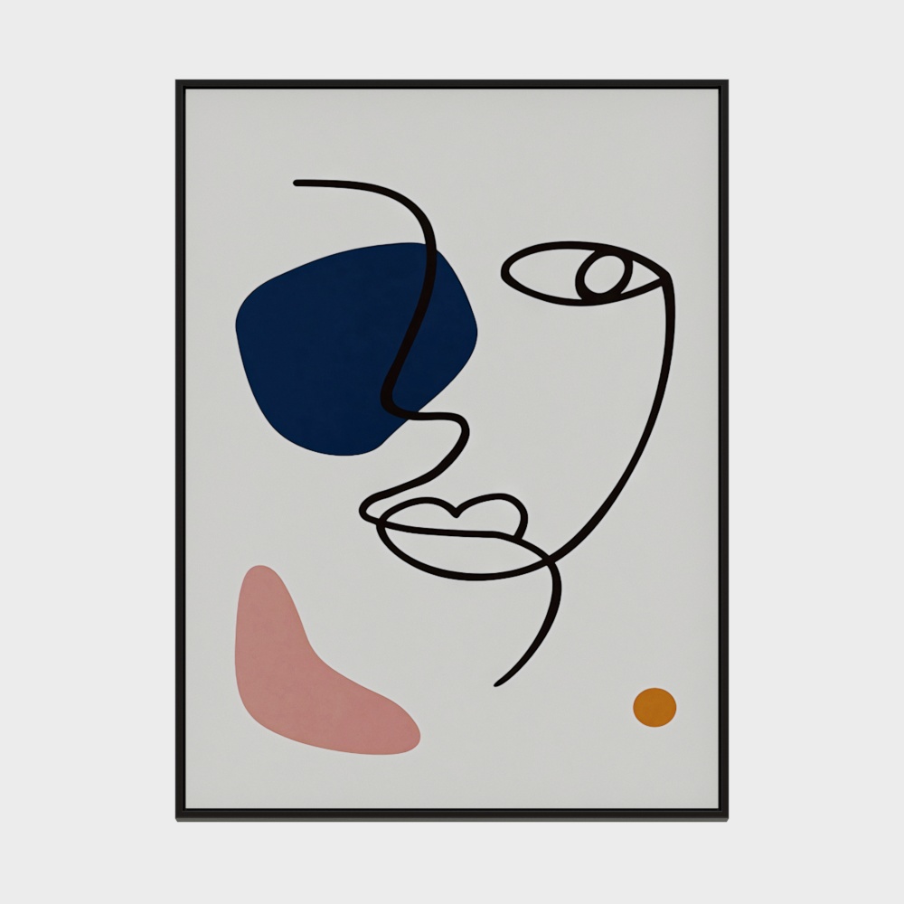 드래곤 장인 장식 - 북유럽 심플 추상 컬렉션 - 직사각형 장식화 - 255